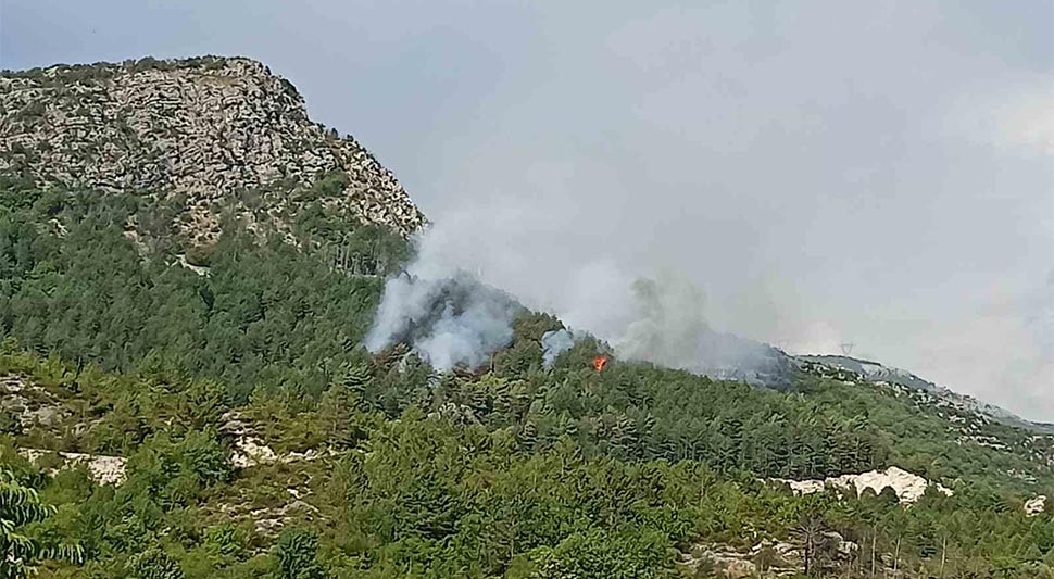 Пожарна линија у близини Клобука дуга 5 километара