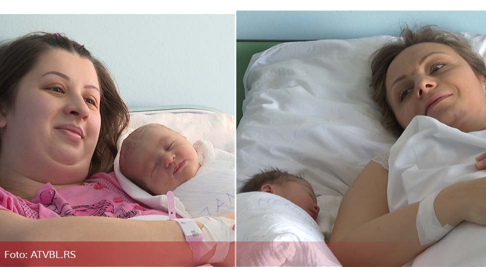 Maša prva beba rođena u Srpskoj ove godine, Jelena prva Banjalučanka
