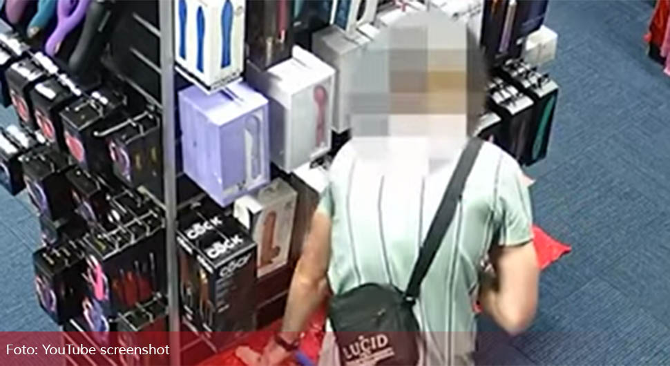 Snimljen kako krade ogromni dildo