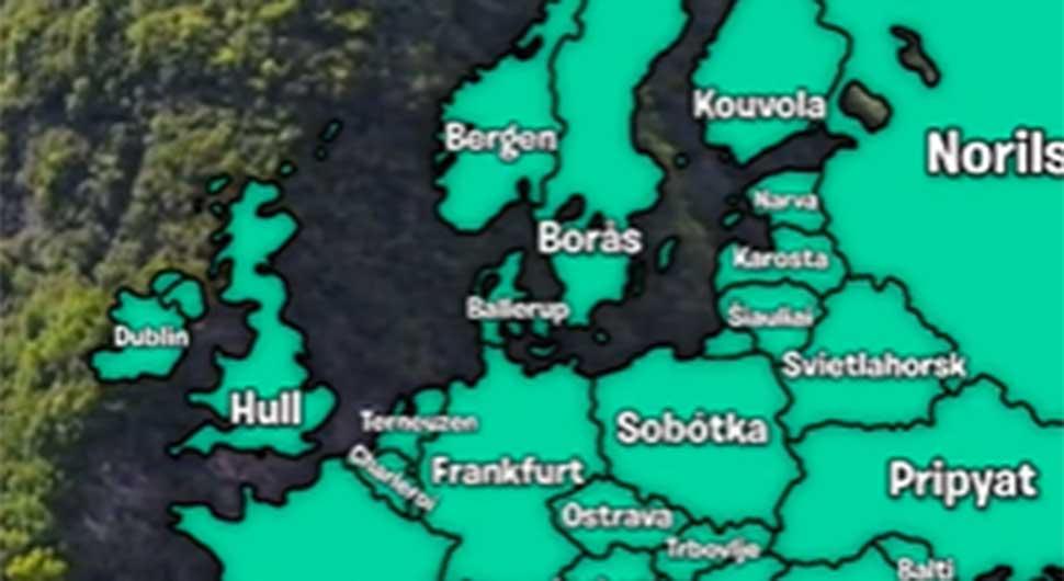 Mapa koja prikazuje najgore gradove Evrope - evo koji su iz regiona izabrani