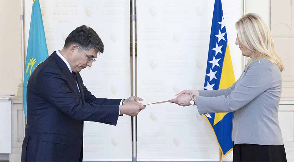 Cvijanović primila akreditivno pismo novoimenovanog ambasadora Kazahstana