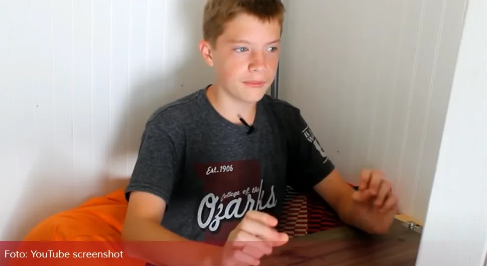 Dječak (12) napravio sebi kuću od osam kvadrata
