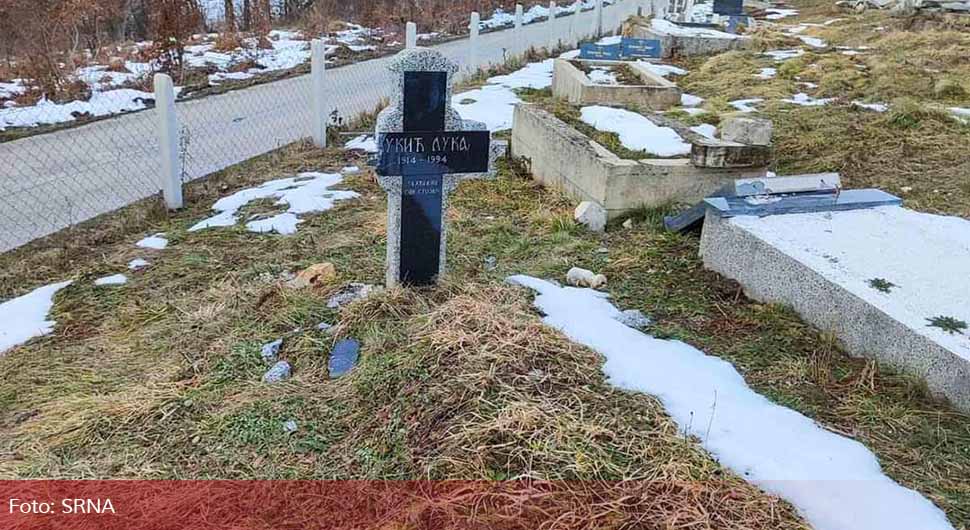 Radanović: Skrnavljenje pravoslavnog groblja u Plamenicama jedno od većih u FBiH