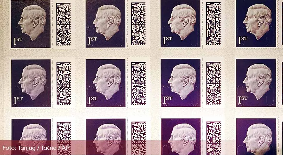 Kralj Čarls bez krune na novim poštanskim markama