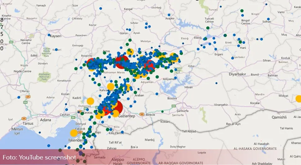 Objavljen video stravičnog niza zemljotresa u Turskoj