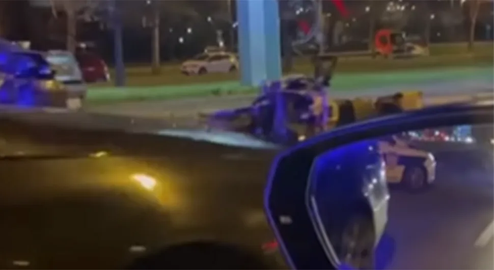 Objavljen jeziv snimak obaranja motoriste u Beogradu