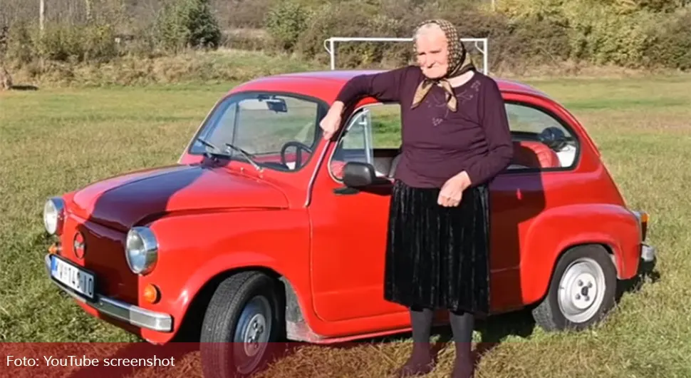 Baka Vinka u 81. godini vozi fiću: Majstor za volanom - VIDEO
