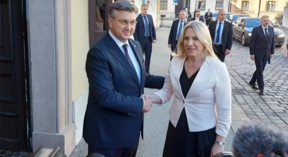 Cvijanovićeva se sastala sa Plenkovićem