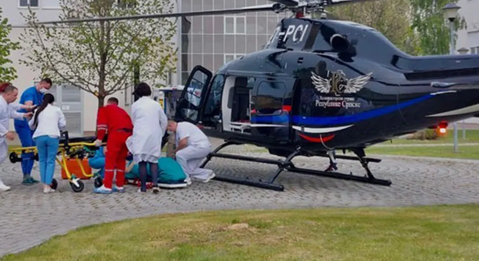 Čovjek imao infarkt, helikopterom prebačen iz Trebinja u Banjaluku