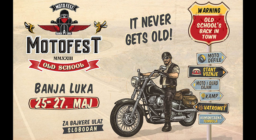 Ovogodišnji Moto Fest na banjalučkoj tvrđavi Kastel od 25. do 27. maja