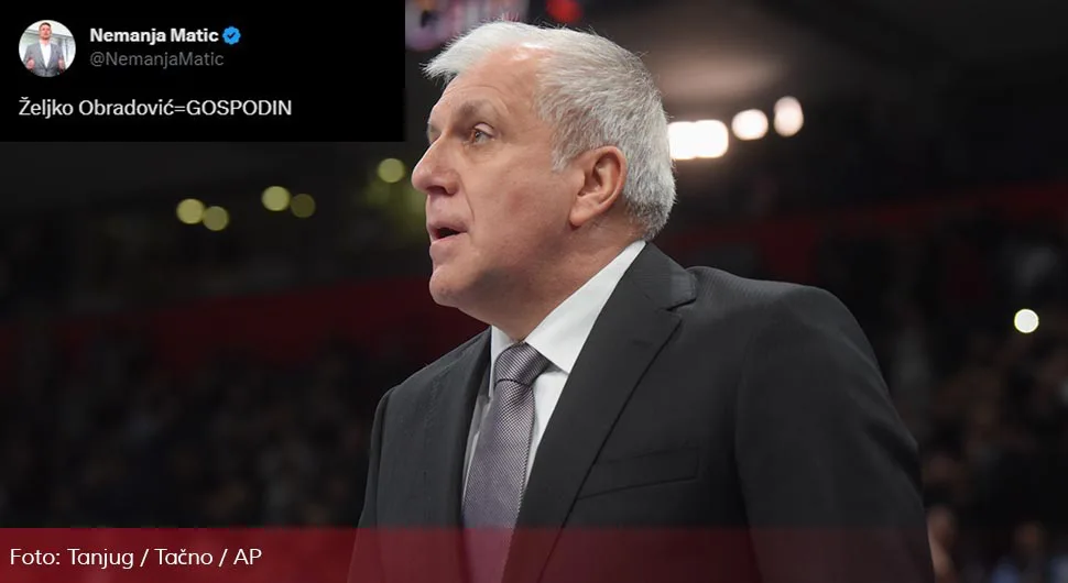 Nemanja Matić nakon derbija: Željko Obradović - GOSPODIN