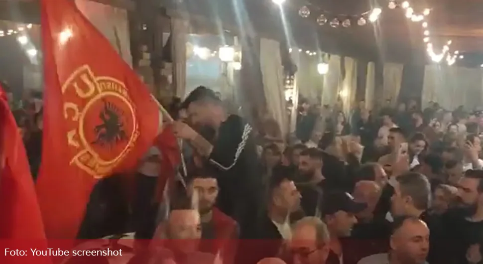 Slavili pobjedu u Crnoj Gori uz zastave "velike Albanije" i povike "UČK"