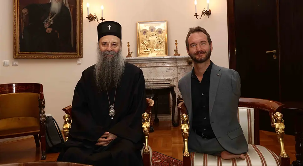 Patrijarh Porfirije razgovarao sa Nikom Vujičićem