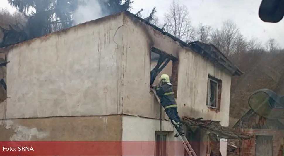 Izgorjela kuća u selu Buljevići kod Milića