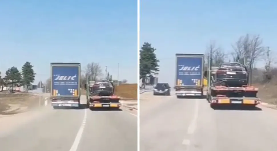 Kamionom pretiče preko pune linije