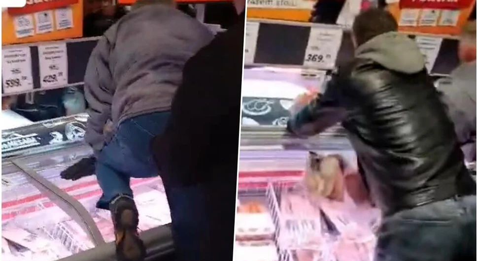 Obračun u marketu zbog plećke od 7 KM