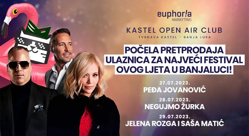 Ljeto zove u lude provode na Kastelu: Počela pretprodaja ulaznica za najveći festival u Banjaluci