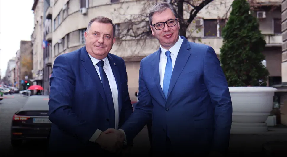 PRENOS KONFERENCIJE ZA NOVINARE: DODIK I VUČIĆ