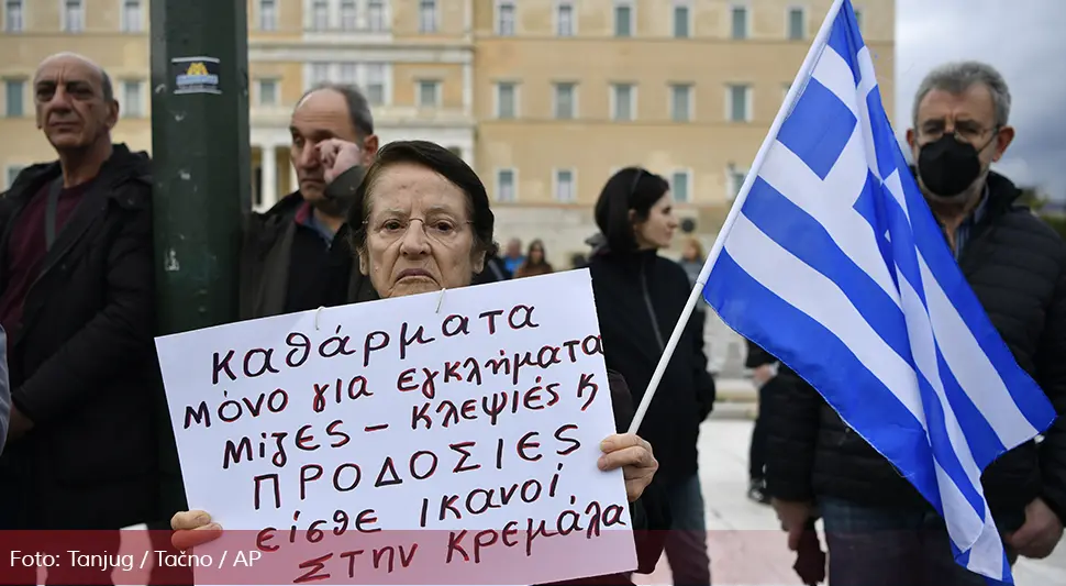 Grčki penzioneri protestovali za veće penzije