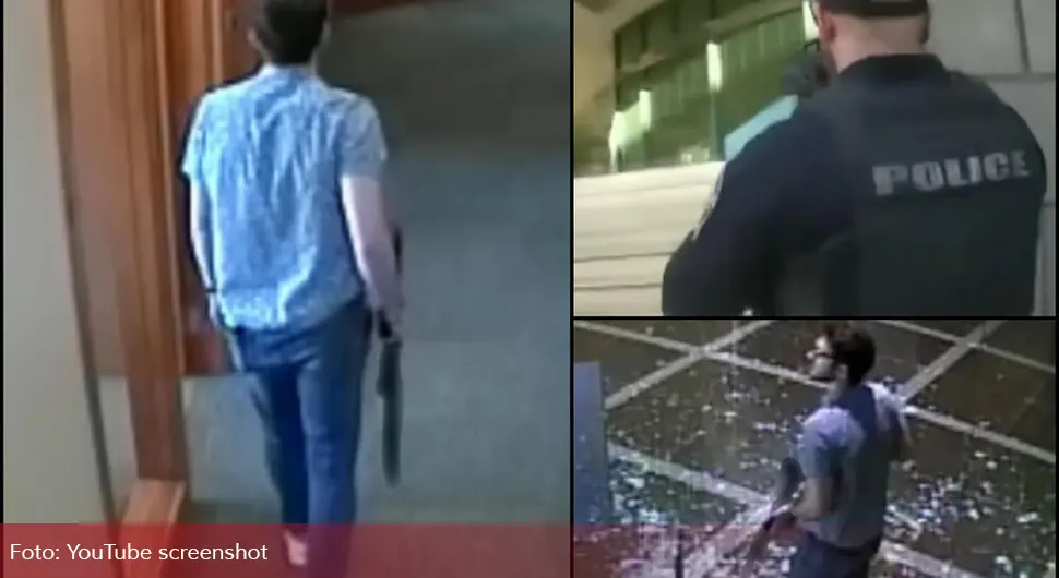 Objavljen uznemirujući snimak obračuna bankara i policije