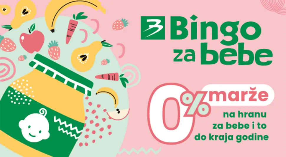 "Bingo za bebe" – hrana za bebe za 0% marže