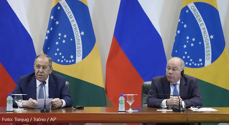 Lavrov u Brazilu: Moskva želi okončanje sukoba
