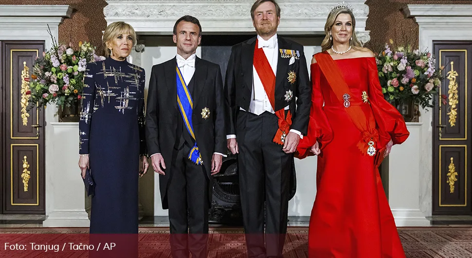 Prva dama Francuske zablistala prilikom posjete holandskom dvoru