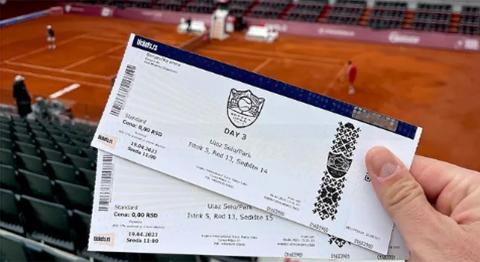 Srpska open poklanja ulaznice za treći dan turnira