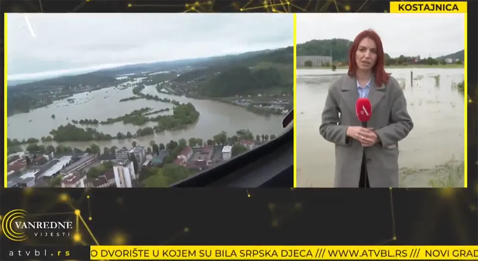 Reporter ATV-a: U Kostajnici kritično, mnogi objekti pod vodom