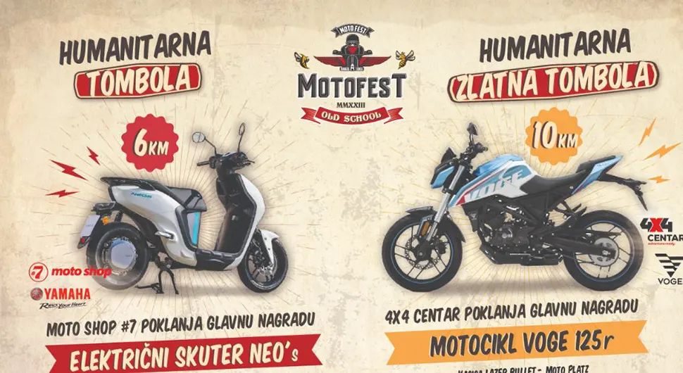 Veliko srce bajkera – humanitarna tombola na Moto Festu 2023