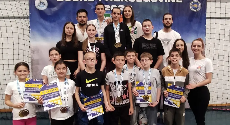 16 medalja za TKD Prnjavor, dvije ekipne titule vicešampion BiH u tekvondou