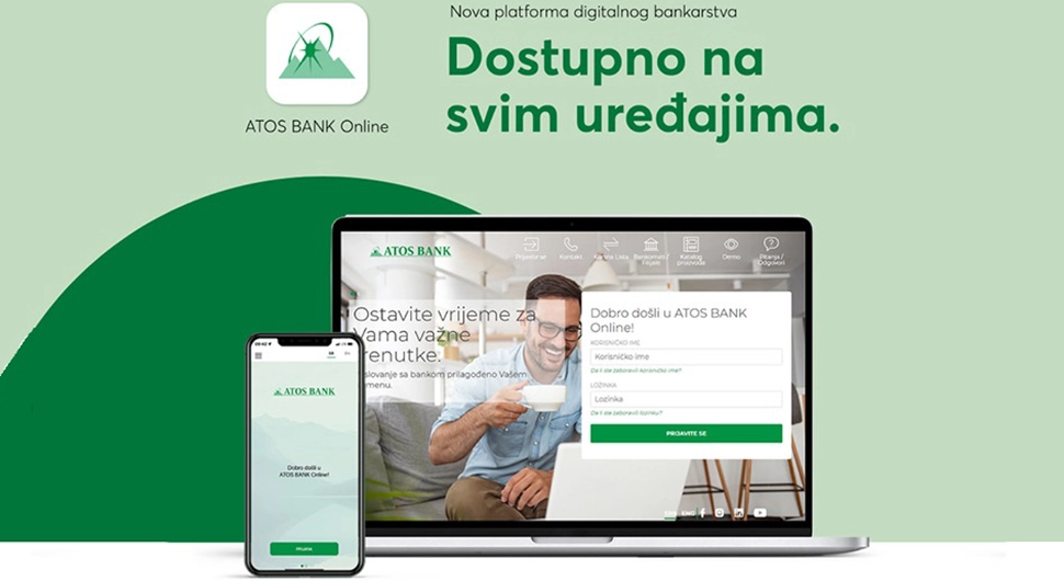 Nova platforma digitalnog bankarstva - ATOS BANK Online