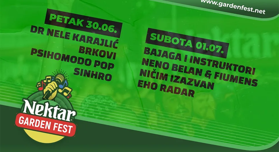 "Nektar Garden Fest": Muzička avantura skrojena za sve generacije