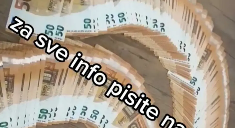 Na TikToku prodaju lažni novac: Za 480 evra, dobijete 2.000