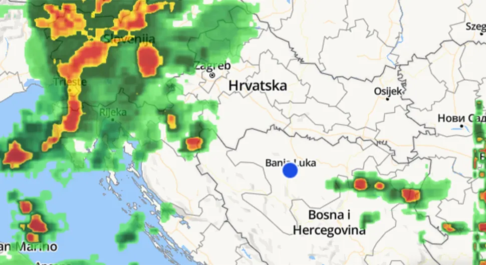 Pratite uživo kako se kreće superćelijska oluja