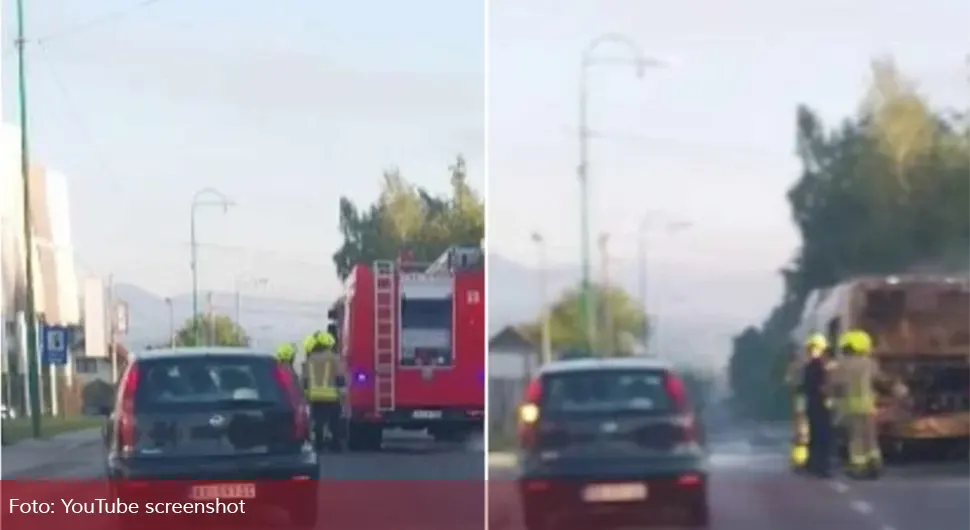 Zapalio se autobus u Sarajevu