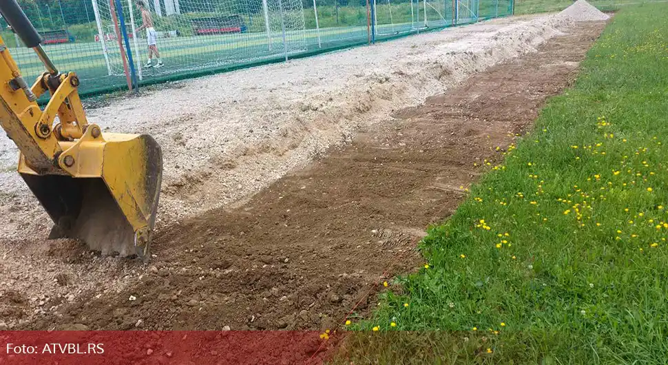 FK Borac: Počeli radovi na rekonstrukciji pomoćnog terena