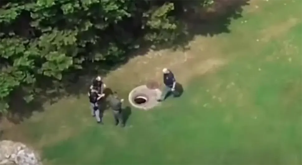 Policija pomoću drona pronašla lopova koji se sakrio u odvodu
