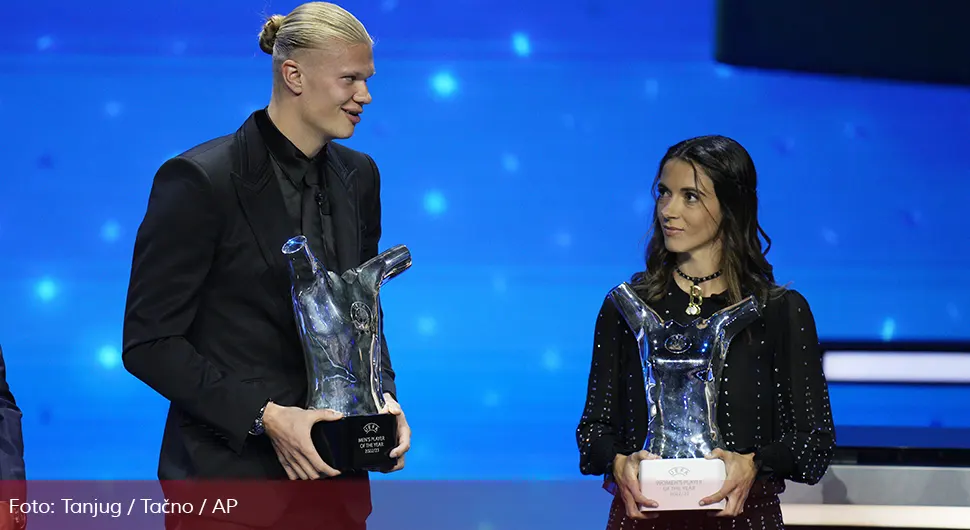 UEFA: Gvardiola najbolji trener, Haland najbolji fudbaler
