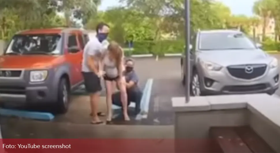 Porodila se nasred parkinga, snimak postao hit