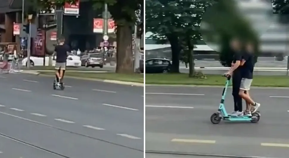 Vozili u suprotnom smjeru: Opasna vožnja na električnom trotinetu