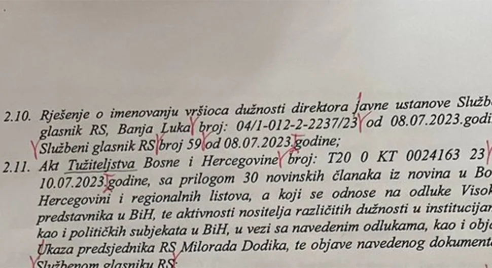 На 11 страница оптужнице против Додика и Лукића 492 грешке