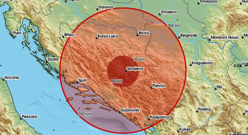 Земљотрес у БиХ