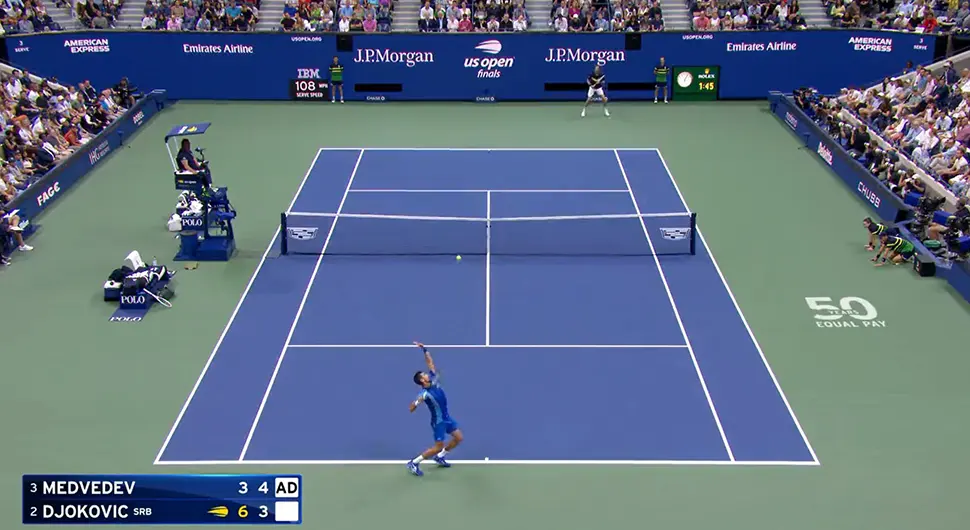 Maestralan potez Srbina: Đoković na spektakularan način spasao brejk loptu!