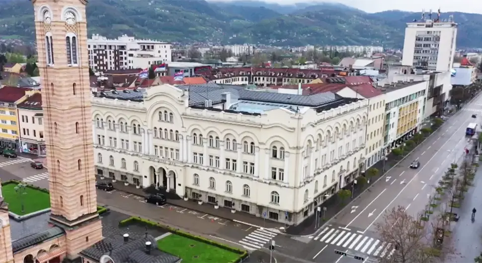Обустава саобраћаја у центру Бањалуке