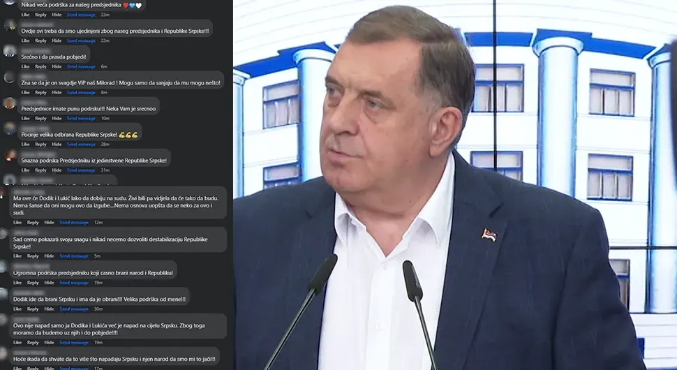 "Напад на Додика, напад на Српску" - Друштвене мреже се усијале, велика подршка за Предсједника