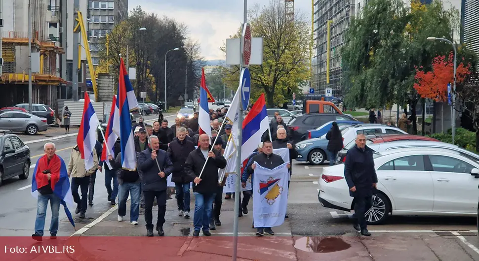 Мирно окупљање Борачке организације Бањалука као одговор СДП-у