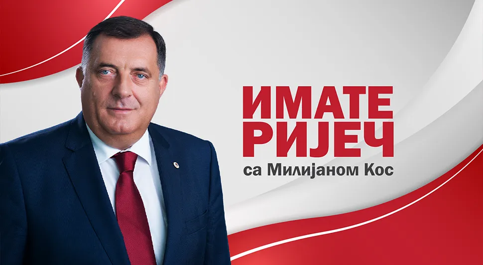 ИМАТЕ РИЈЕЧ СА МИЛИЈАНОМ КОС: Милорад Додик