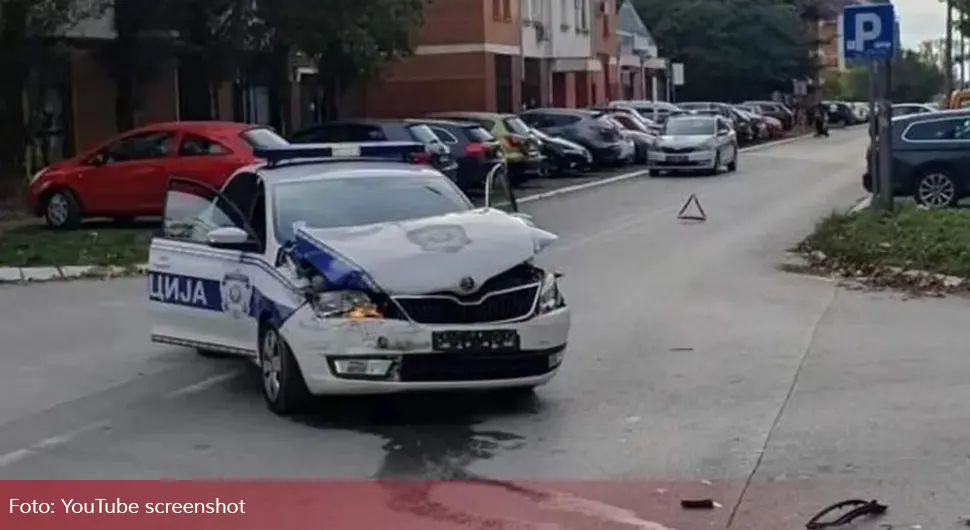 Непажњом слупао полицијски аутомобил
