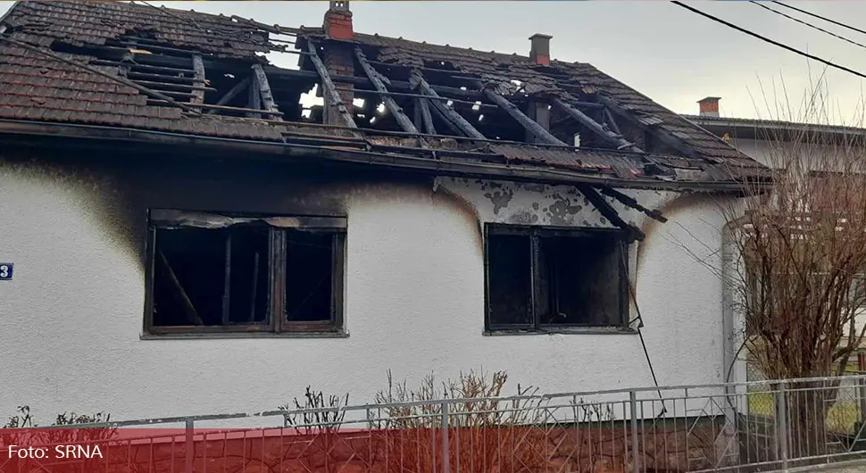 Горила кућа у Новом Граду, старија жена била унутра